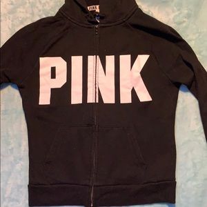 PINK zip up sweater